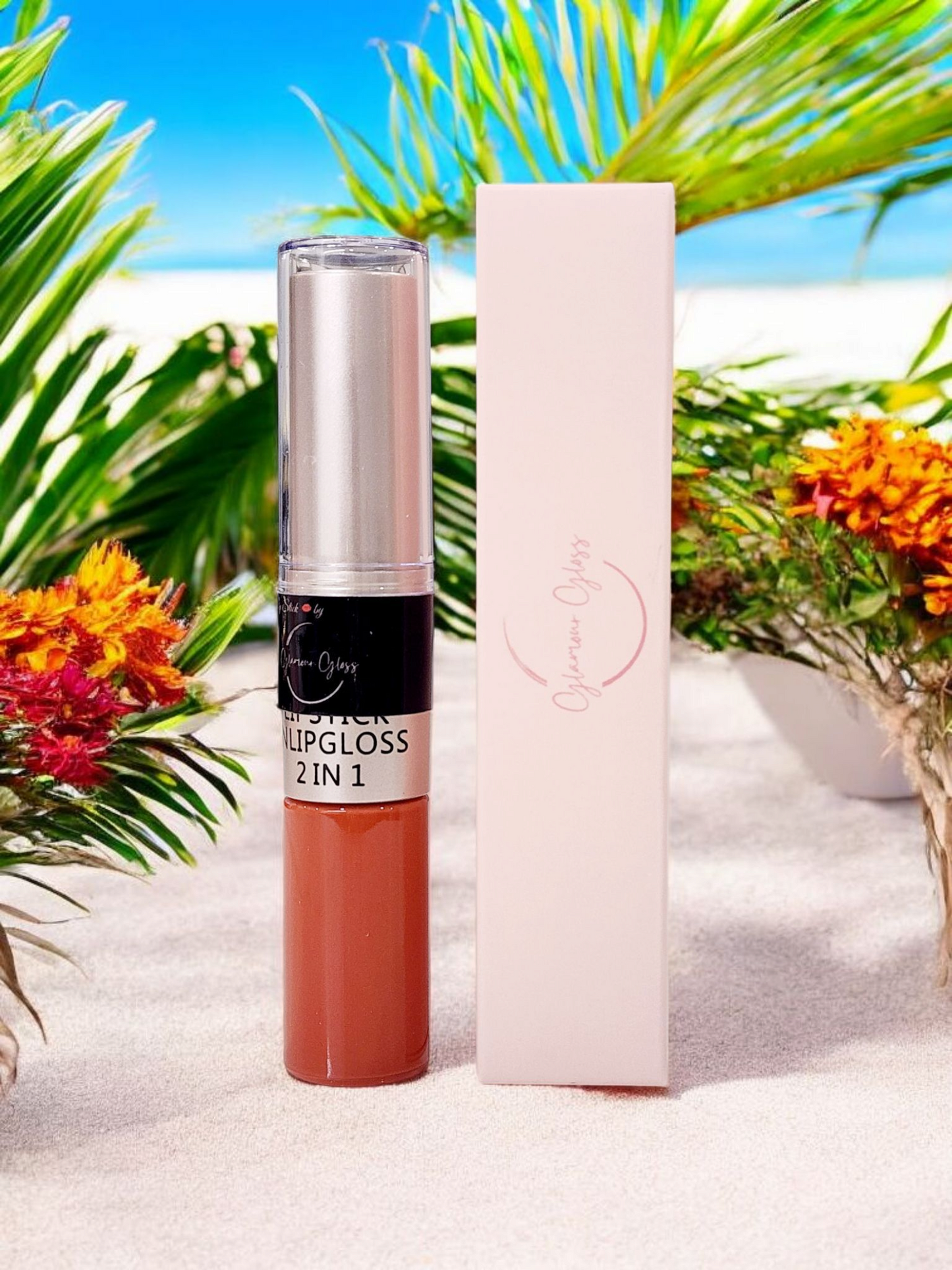 Long lasting 24hrs matte lipstick 2in1 #12