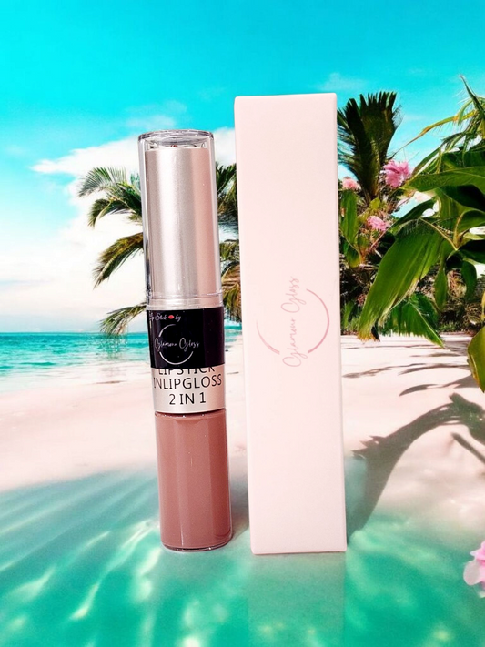 Long lasting 24hrs matte lipstick 2in1 #9